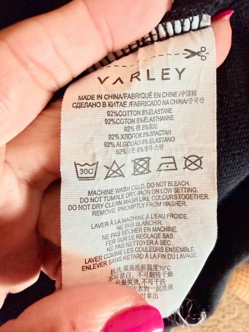 Varley Morrison high funnel neck relaxed fit Sweatshirt women's size small black - Picture 15 of 15